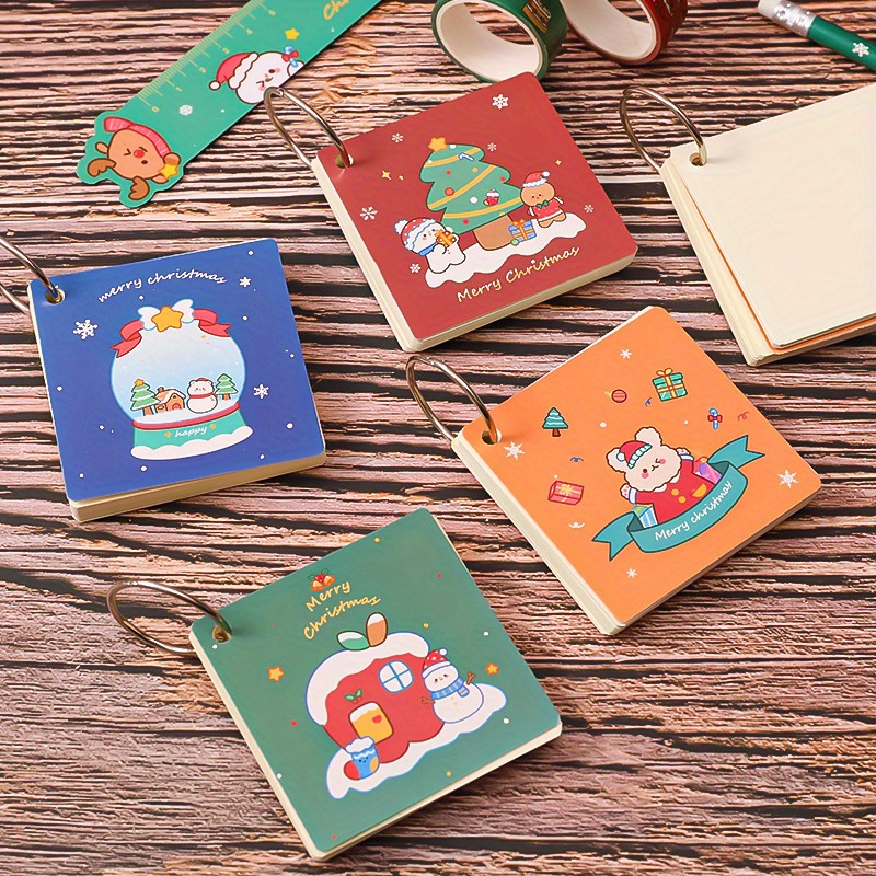 12 Piezas Mini Cuadernos Navideños Bloc Notas Regalos Fiesta - Temu Spain