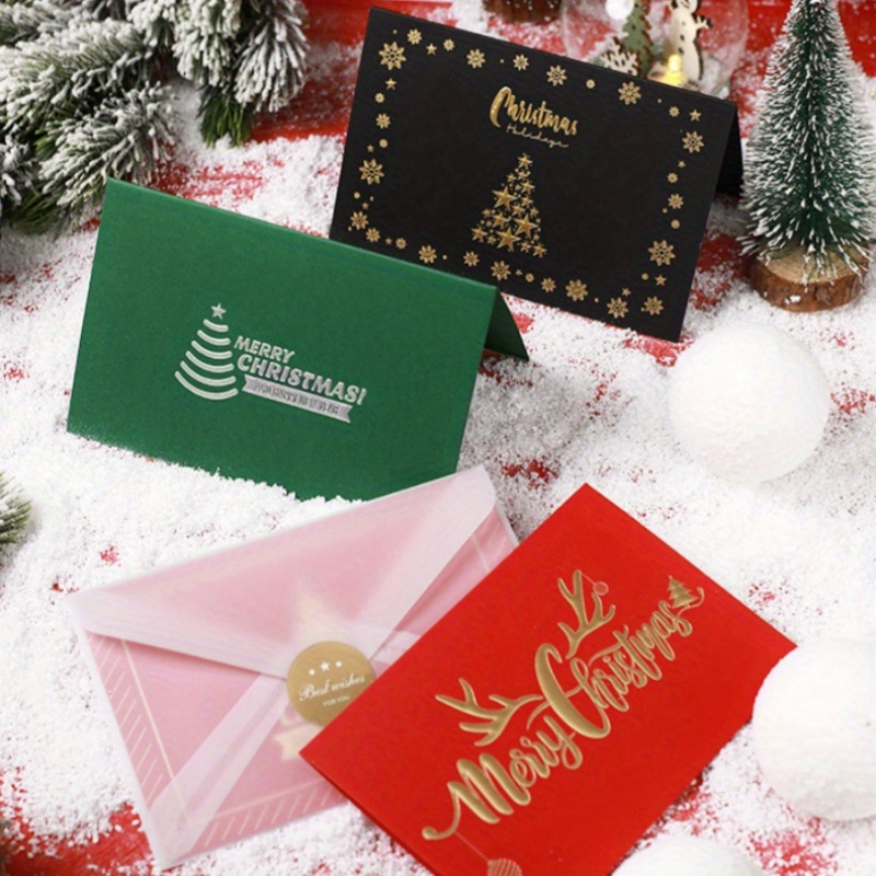 Deluxe Christmas Greeting Card With Envelope Elegant - Temu Austria