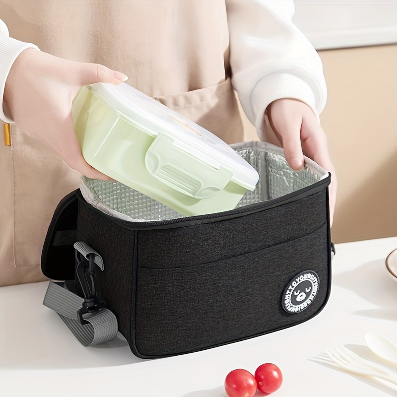 1 borsa termica espandibile per il pranzo, grandi borse per il pranzo per  donna e uomo, borsa termica riutilizzabile con tracolla regolabile per  picnic di lavoro, borsa termica resistente all'acqua - Temu