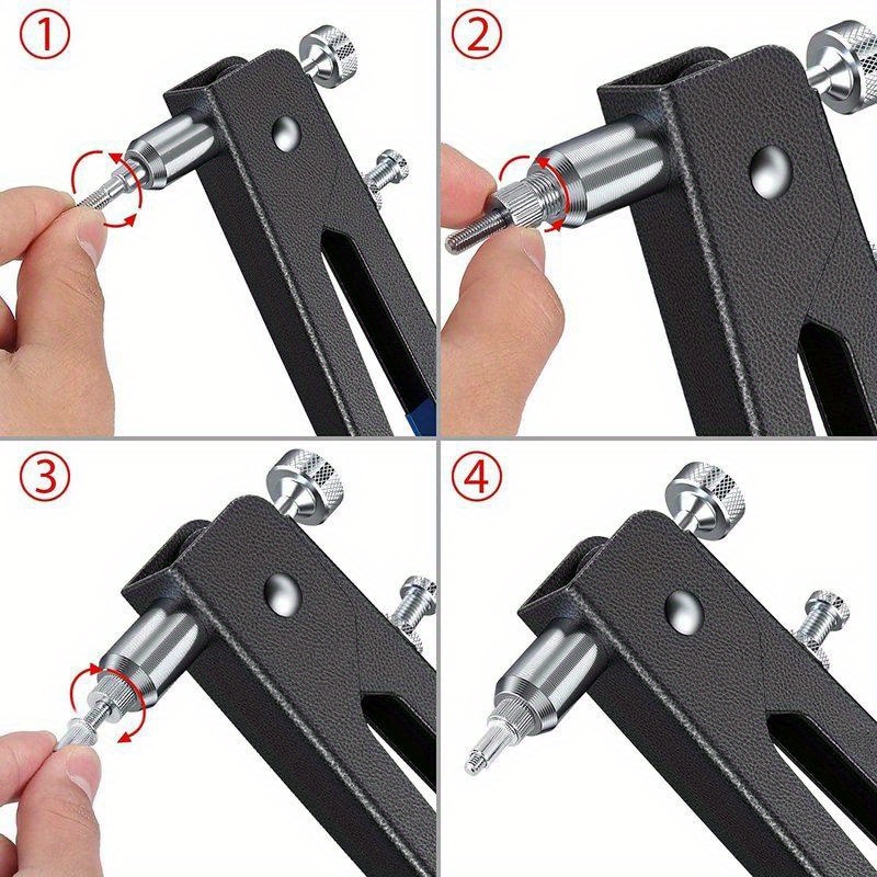 HIFESON-remachadora Manual de aluminio, herramienta para tuercas de cabeza,  para M3, M4, M5, M6, M8