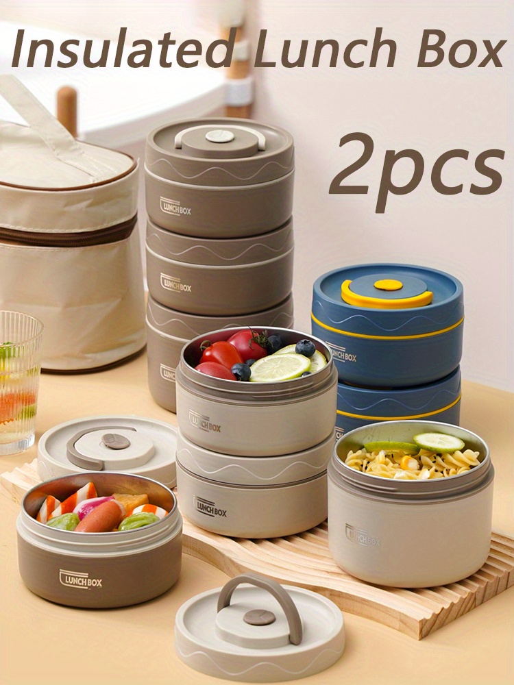 Stainless Steel Insulated Lunch Box Food Grade Insulation - Temu