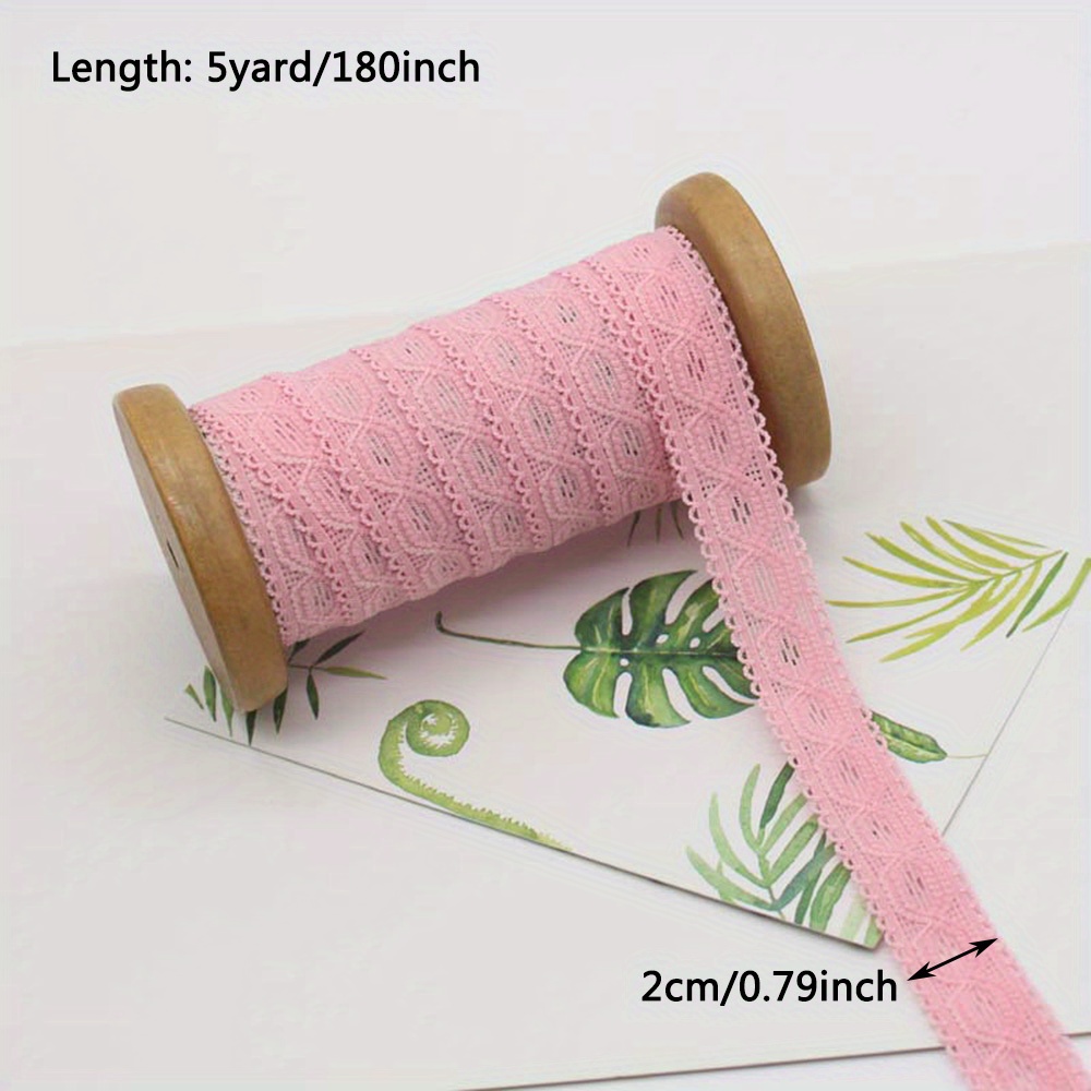 5 Yards Elastic Band Lace Trims Stretchy Ribbon Clothing Dress Edge  Accessories