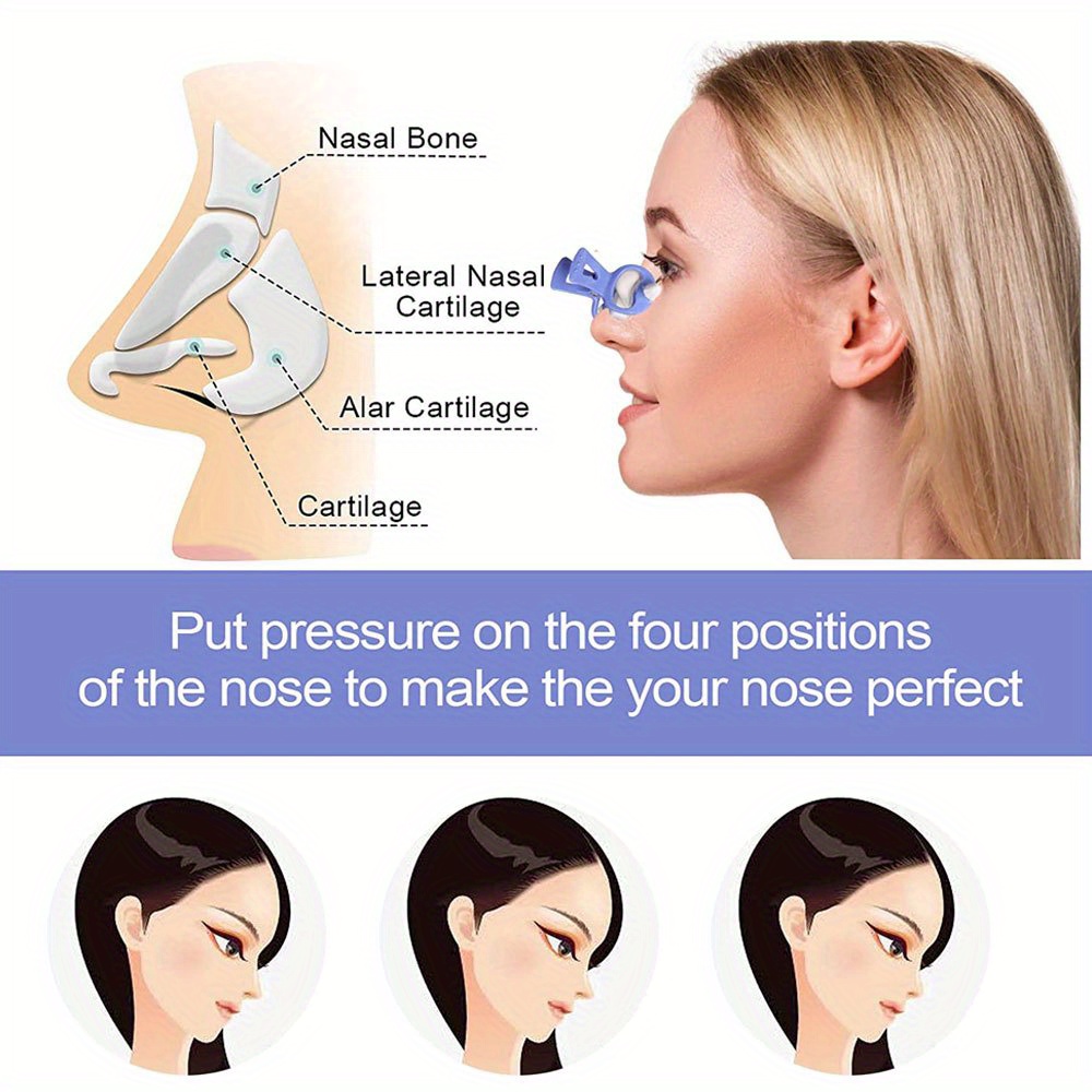 Nose Shaper Silicone Nose Lifter Clip Nose Bridge Straightener Corrector Nose  Slimmer Device Nose Up Lifting Clips Tool For Wide Noses