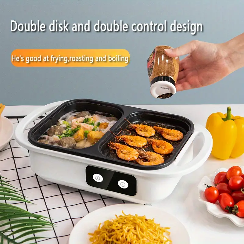Multi-functional Electric Hot Pot And Smokeless Grill, Household Small  Electric Hot Pot, Multi-functional Cooking Pot For 1-3 People,, Kitchen  Accessories For Korean Bbq, Shabu Shabu And Soup - Temu