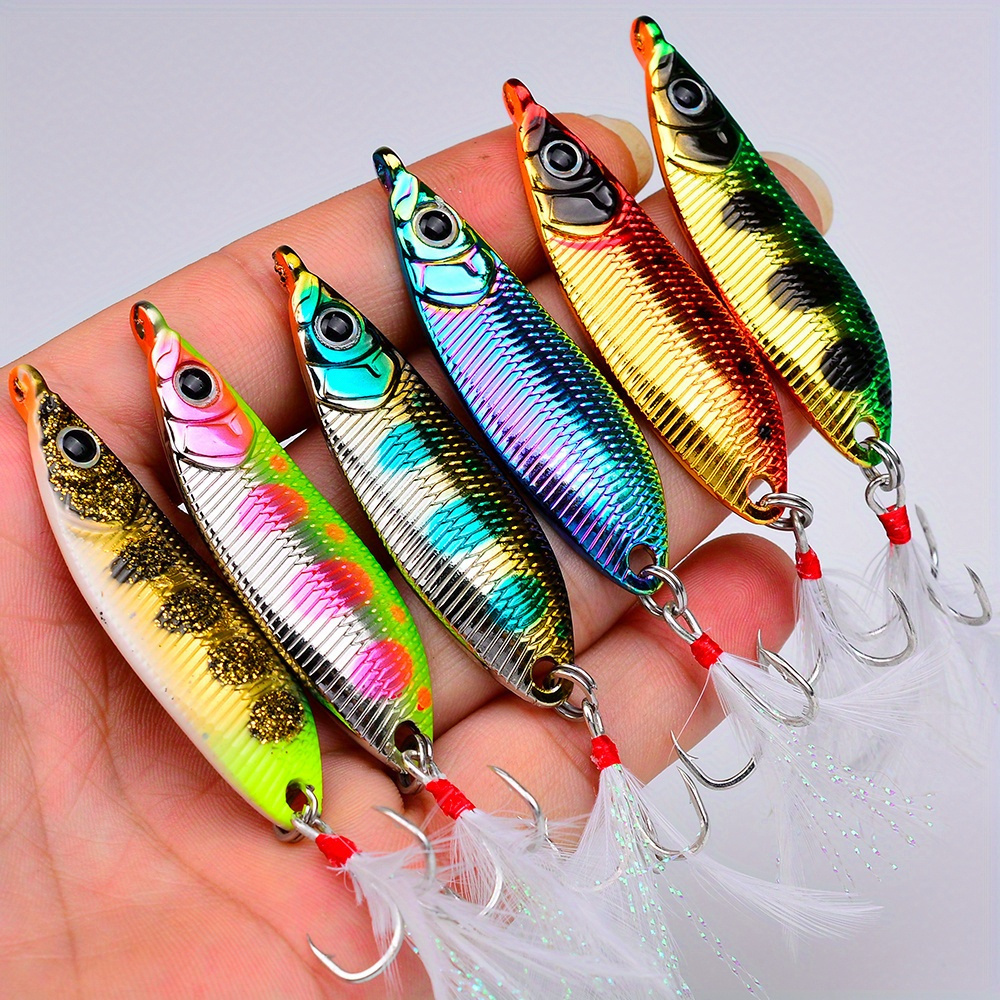 BLUX Fishing Lure 2.4g Mini Metal Spoon Area Trout Colorful Brass