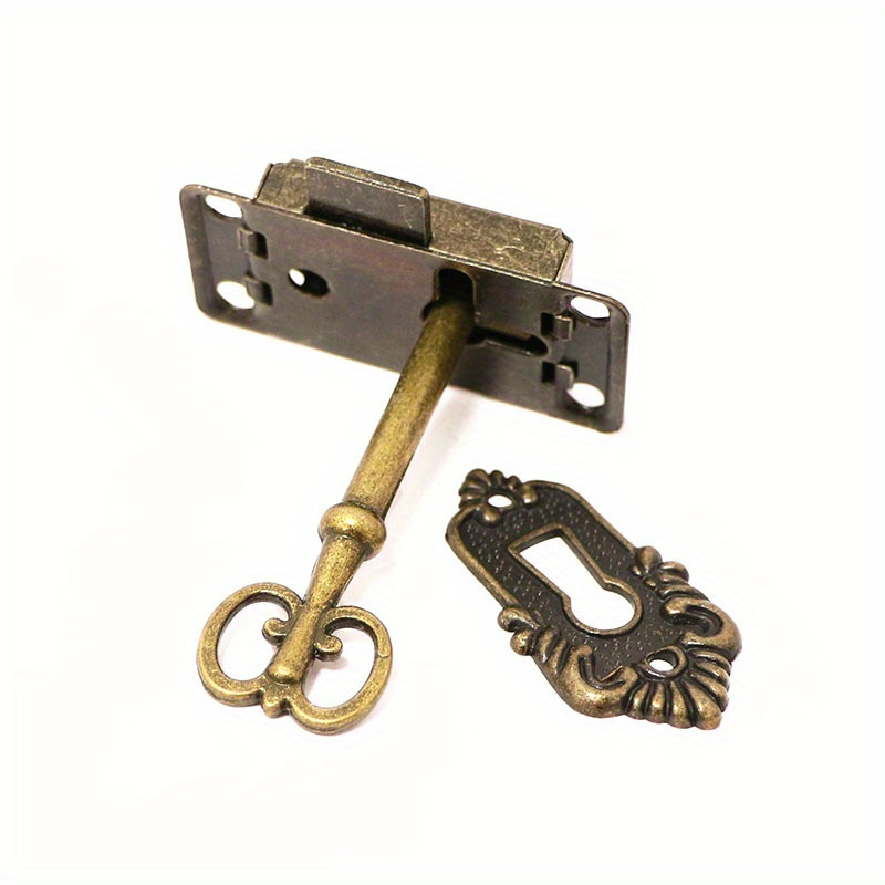 Vintage Antique Locks Old Style Lock Key Excellent Brass - Temu