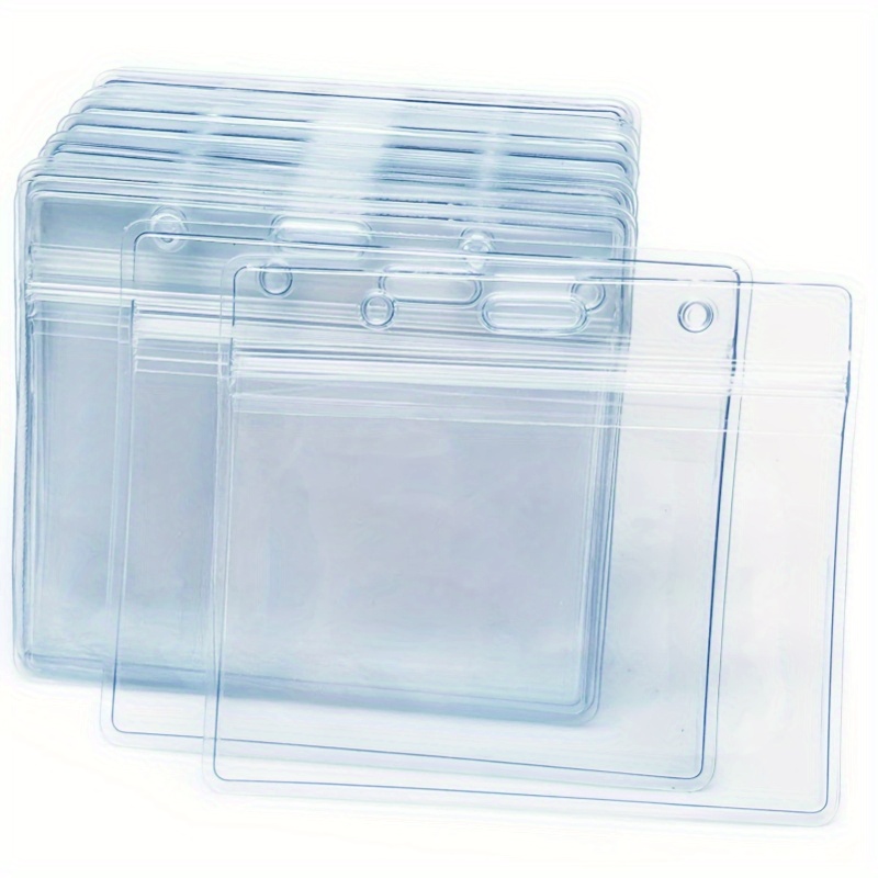 Porte cartes Souple Transparent Double Face Simple Et - Temu Canada