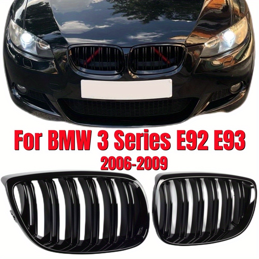 Front Bumper Kidney Grill E92 E93 2006 2009 Gloss Black - Temu Bahrain