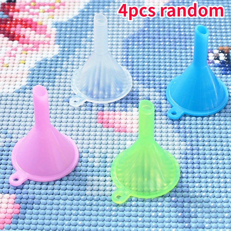 2 Pcs Diamond Painting Tools Funnel Convenient Foldable Beads Container  Mosaic Tool for 5D DIY Diamond Painting Kits for Adults