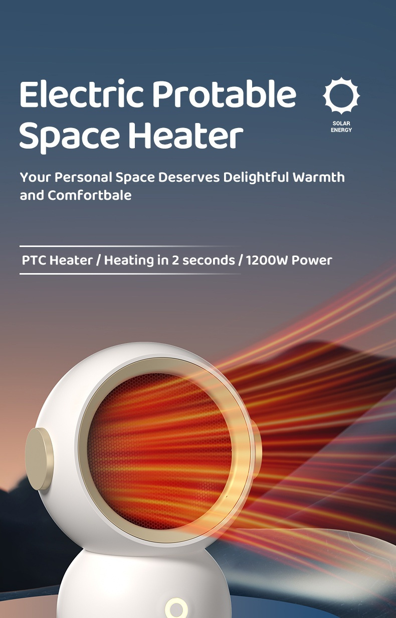 PTC Bladeless Heater, Desktop Heater, Petit Chauffage Électrique  Domestique, Petit Chauffage Solaire - Temu Canada