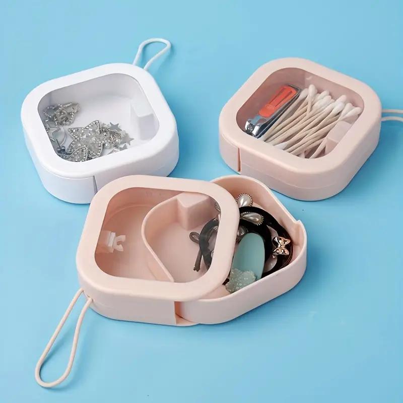 Round Retainer Box Mirror Portable Dental Storage Box - Temu