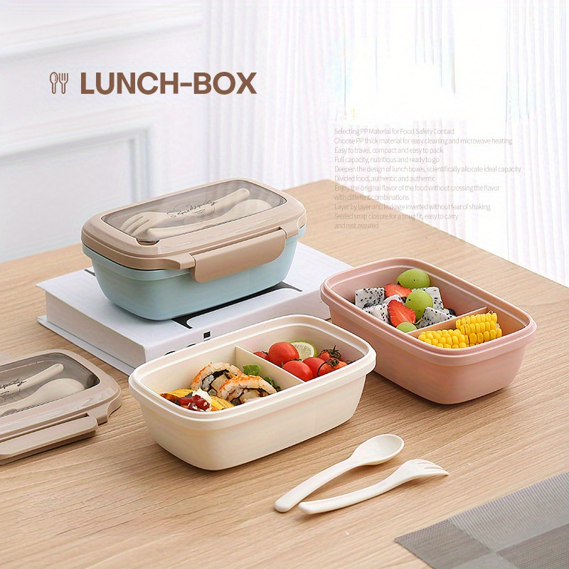 Bento Box For Adults Reusable Lunch Box Food Container With 3