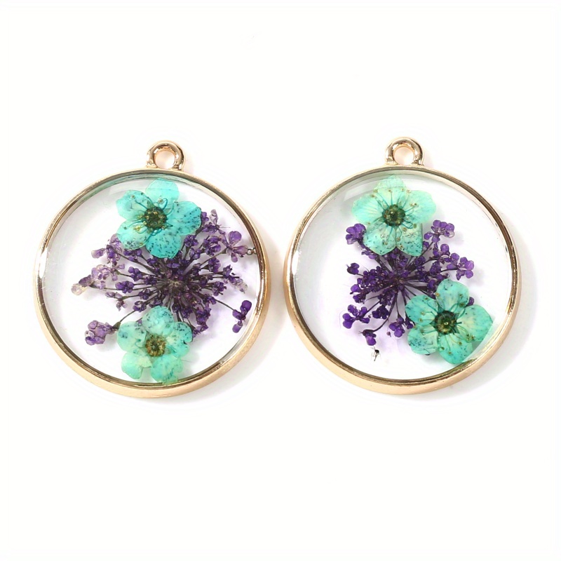 Resin store flower charms