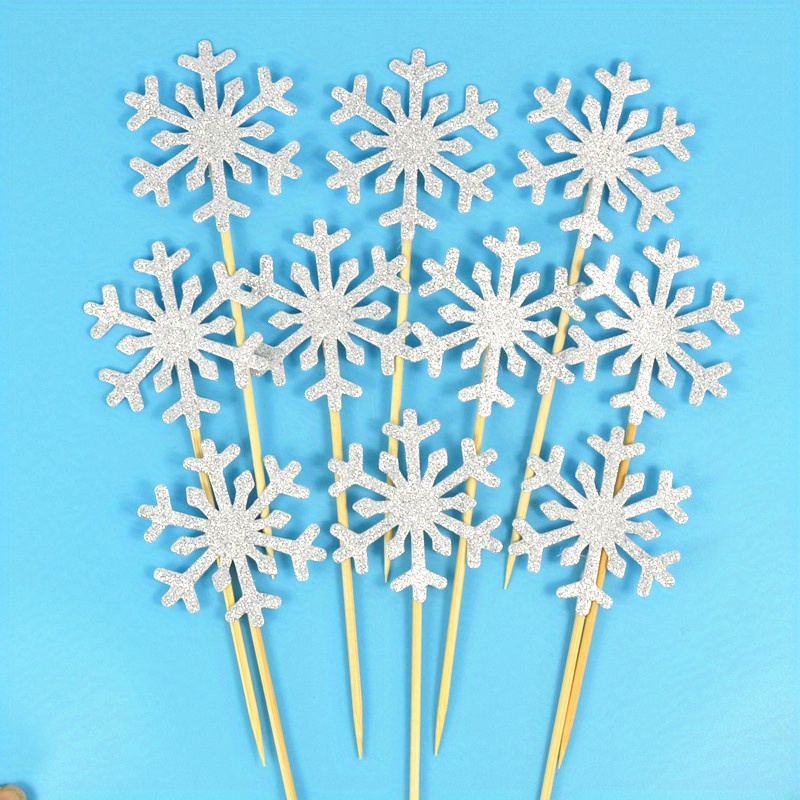 Snowflake Cake Toppers Frozen Cake Toppers Frozen Birthday - Temu Ireland