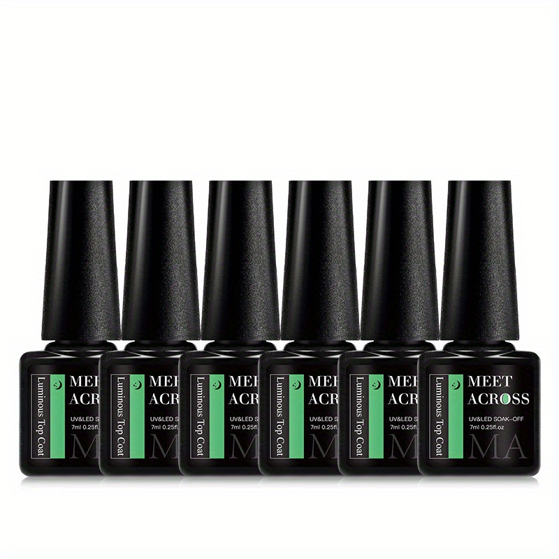 Glow In The Dark Gel Nail Polish Luminous Top Coat For - Temu