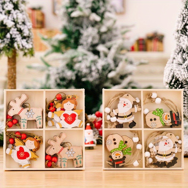 Bagliore Di Natale Piccola Casa In Legno Casa Di Neve Decorazione  Dellalbero Di Natale Regalo Fai Da Te Giocattolo Per La Famiglia Mostra  Decorazione Della Finestra Artigianato In Legno Piccola Casa