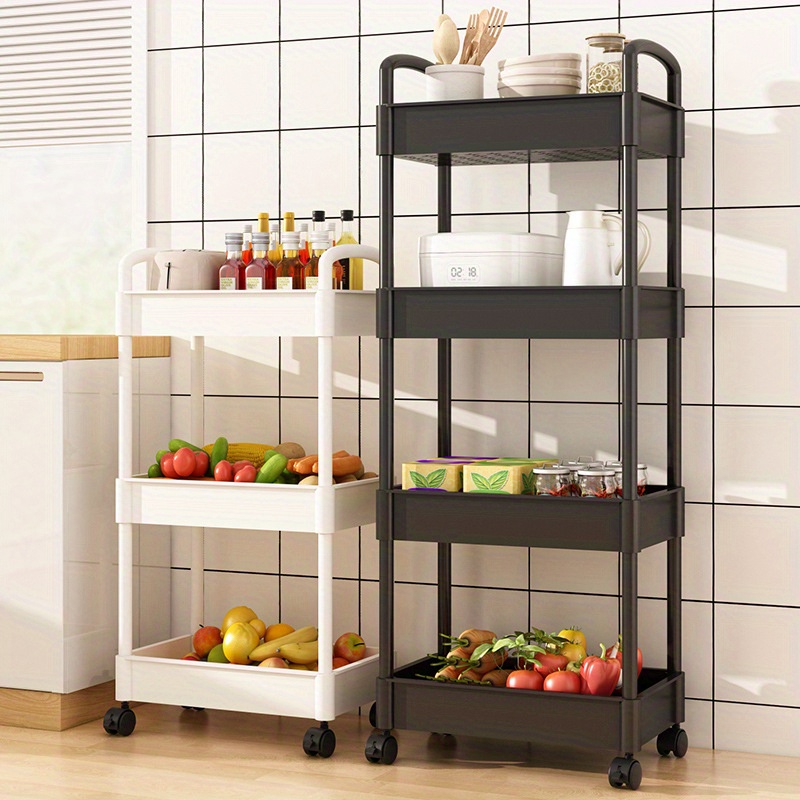 2022 New Style Modern Style 3-Tier Kitchen Spice Vegetable Food Organizer  Toilet Bathroom Snack Stand Household Shelf Storage Trolley Rack Cart with  Wheels - China Kitchen Rack and Bathroom Rack price
