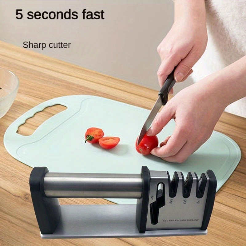 Professional Knives Sharpener 4 In 1 Cutter Scissor Sharpening Tool for All  Sized Knives