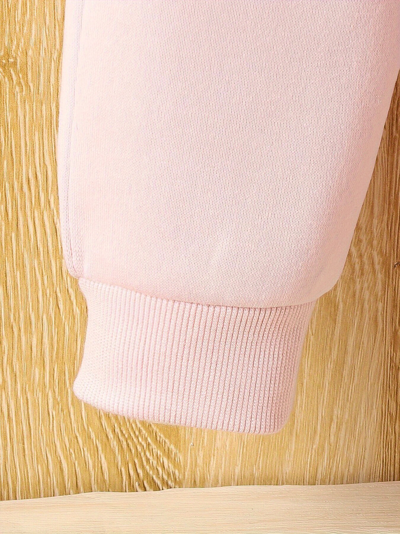 Fleece Clock Pattern Long Sleeve Round Neck Sweatshirt - Temu