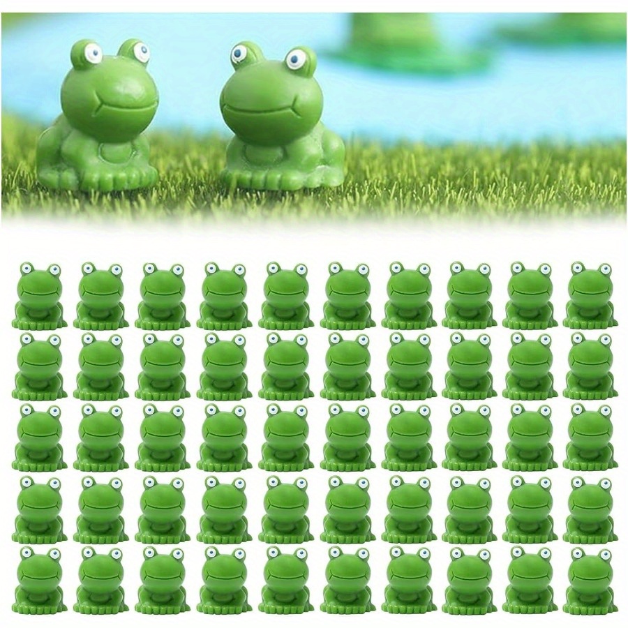 SNBBOUER 2023 Mini Frogs,Tiny Frogs 200 Pack,Miniature Frogs,Mini Resin  Frogs,Mini Frogs Resin Figurines,Miniature Resin Mini Frogs Green Frog  (White,50 PCS) : : Everything Else