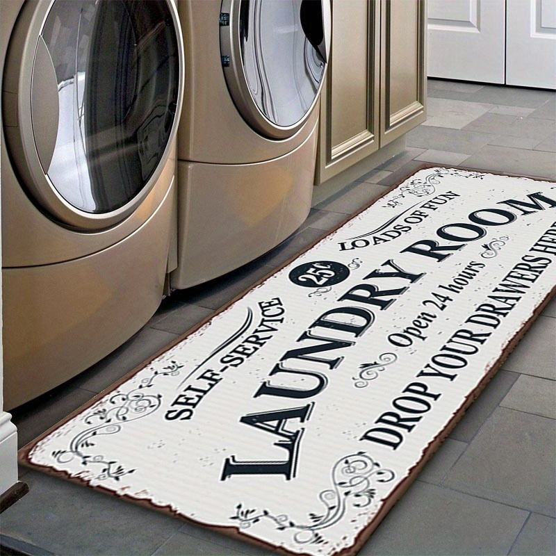 Water Absorbent Non-slip Laundry Room Rug, Machine Washable, Super  Absorbent Mudroom Runner, Farmhouse Kitchen Floor Mat, Bathroom Laundry  Room Decor Accessories - Temu