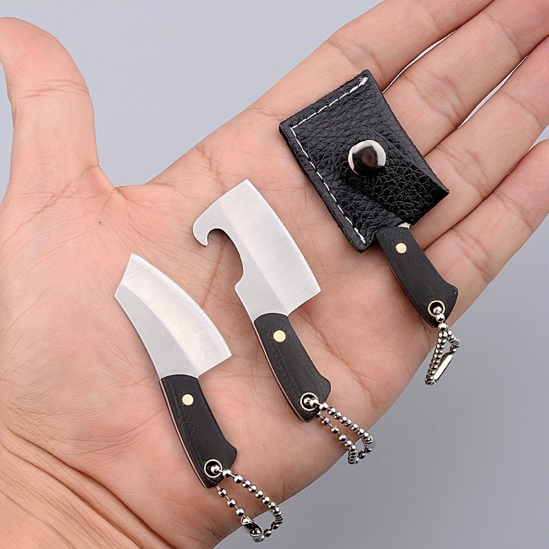Multifunctional Classic Mini Knife Bottle Opener Keychain With
