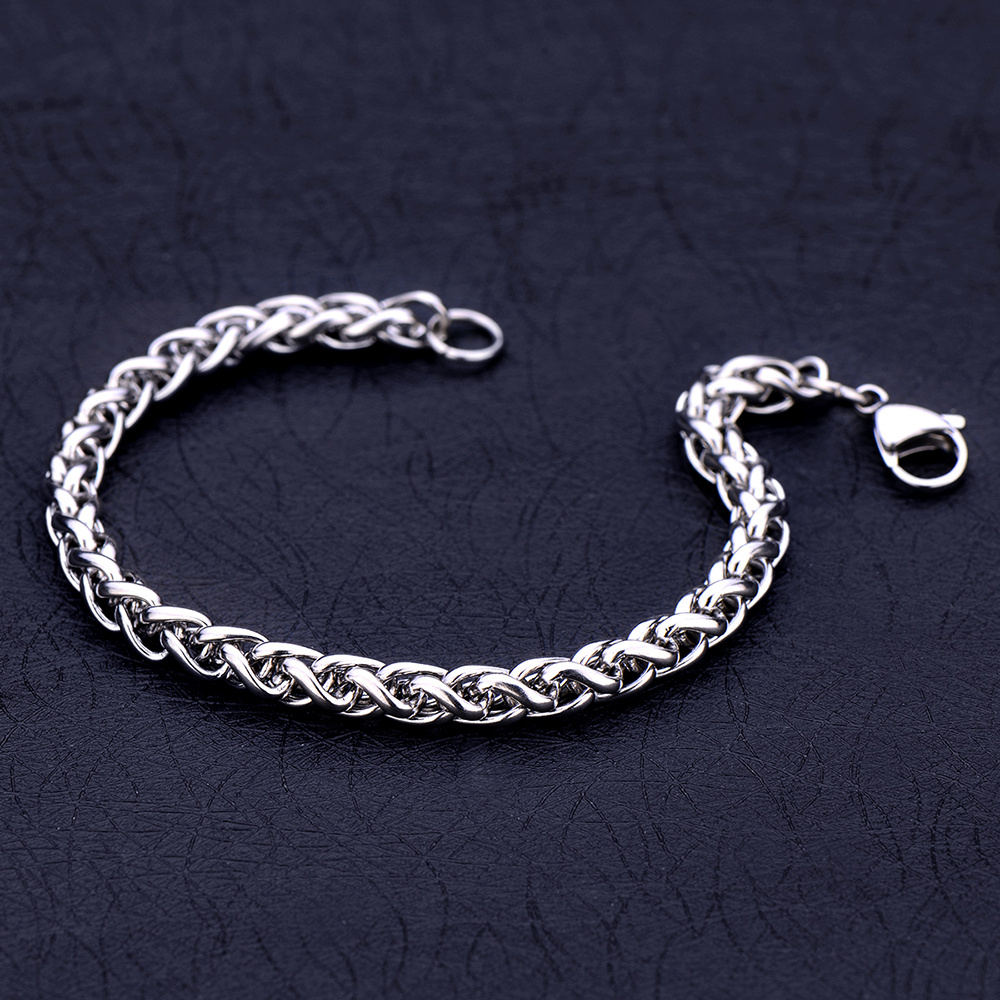 

Bracelet En Chaîne En Os de Dragon En Acier Inoxydable, Bijoux de Fête À La Mode Pour Hommes, Largeur 4/5/6MM, 1 Pièce