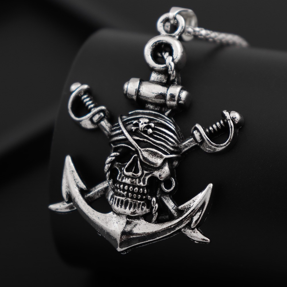 1p Vintage Anchor Hook Men's Pendant Necklace Punk Fashion - Temu