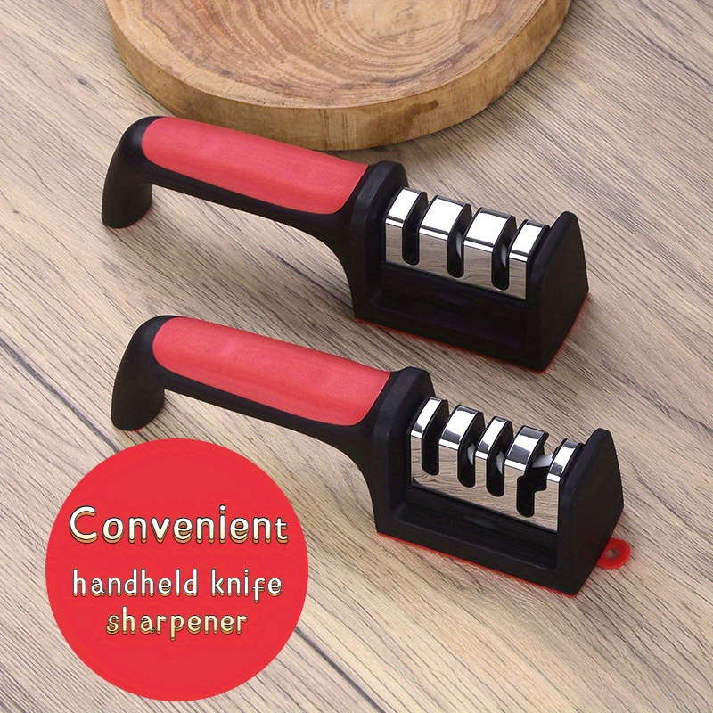 Multi-functional Handheld Three-stage Knife Sharpener, Quick Sharpening  Ceramic Sharpener For Household Kitchen