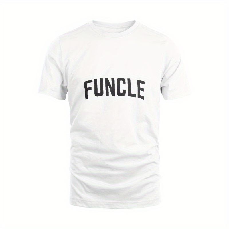 

Funcle Print T Shirt, Tees For Men, Casual Short Sleeve T-shirt For Summer