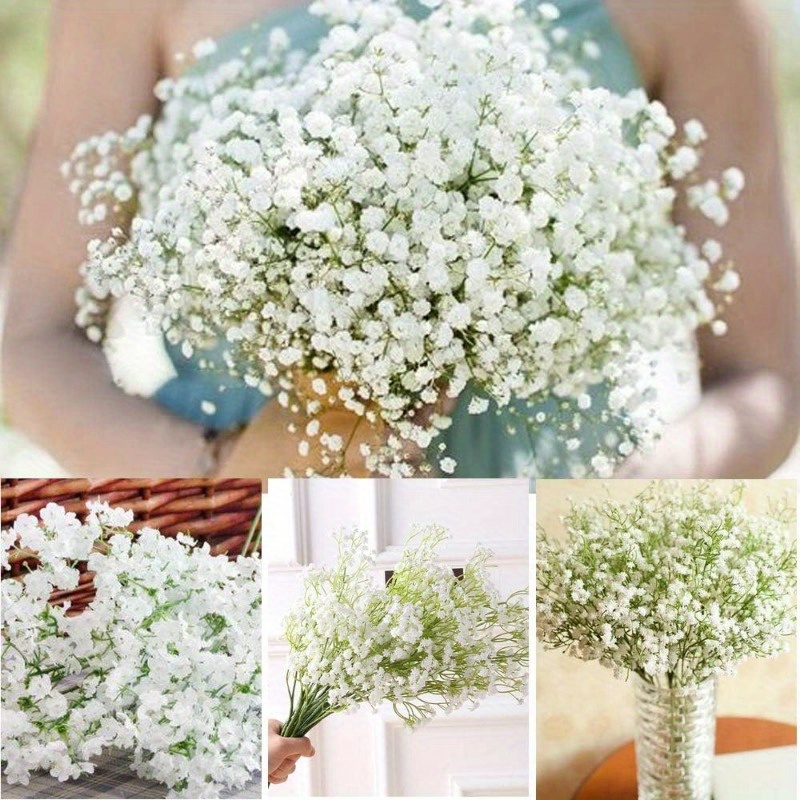 Babys Breath Artificial Flowers Real Touch Fake Gypsophila - Temu