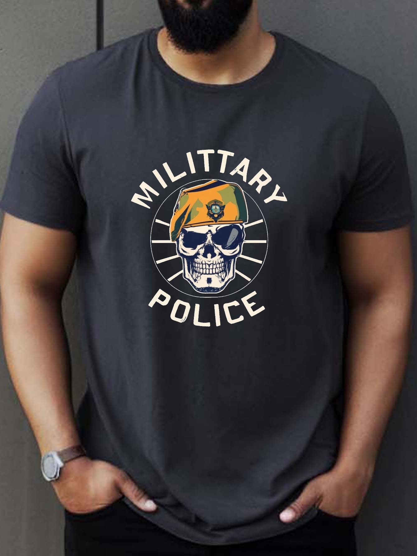 Camisa Militar Para Hombre - Temu