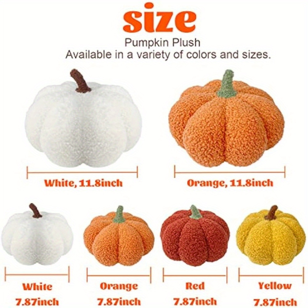 1pc-Stuffed Toys Soft Pumpkin Soft Pillow Decoration Halloween Bedroom  Decoration Home Decor Gifts Kids Back Pillow