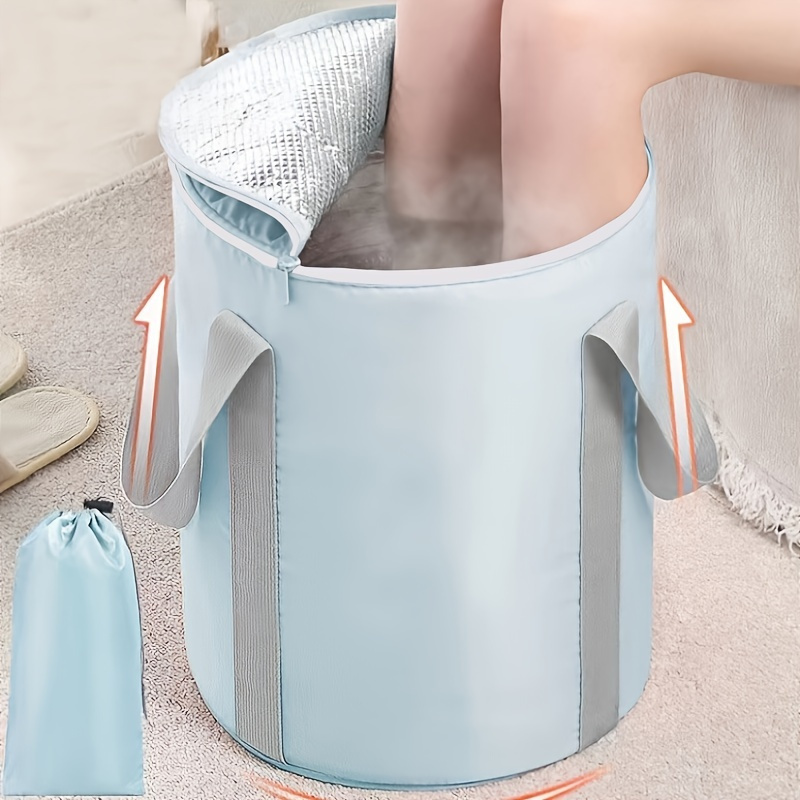 Portable Folding Foot Bath Bucket Large Capacity Insulation - Temu