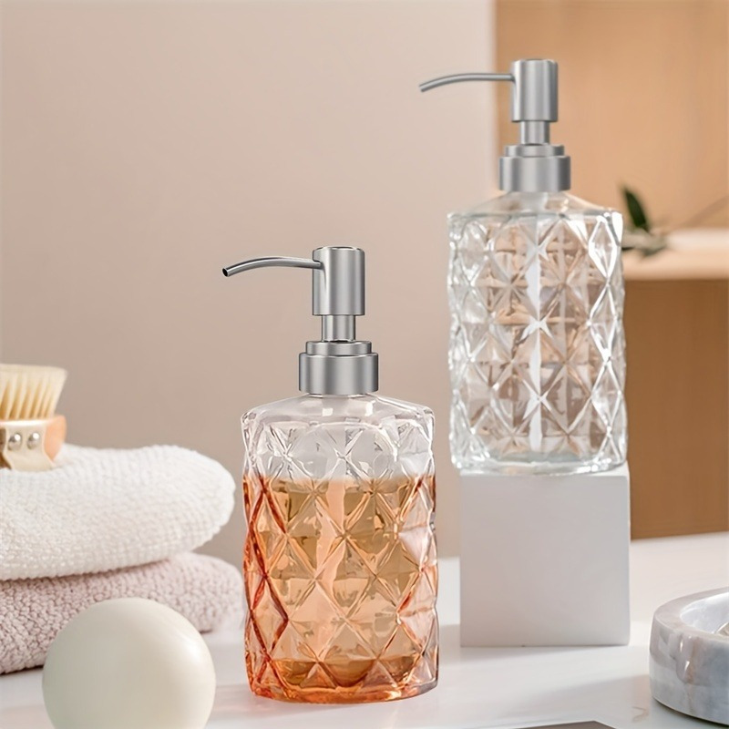 Clear Soap Dispenser Bottle Perfect For Bathroom Hand Soap - Temu