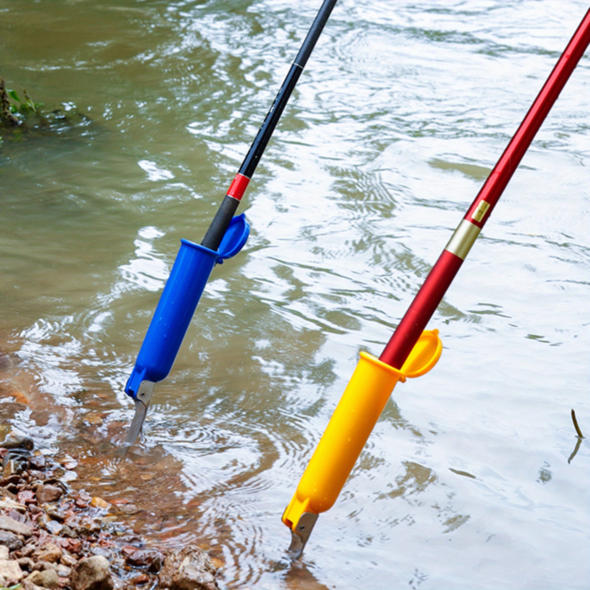 Pvc Fishing Rod Holder Ground Inserted Fishing Pole Rack - Temu
