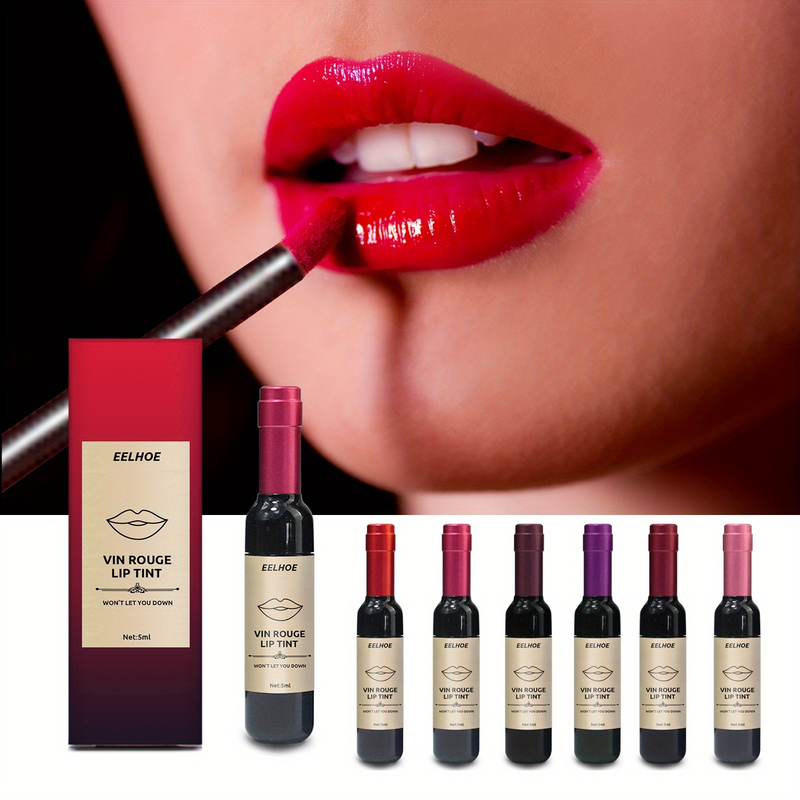 2.7g Matte Waterproof Lip Gloss Lipgloss Pigment Long Lasting Red Sexy Lip  Glaze Liquid Lipstick Lip Tint Makeup Beauty - AliExpress