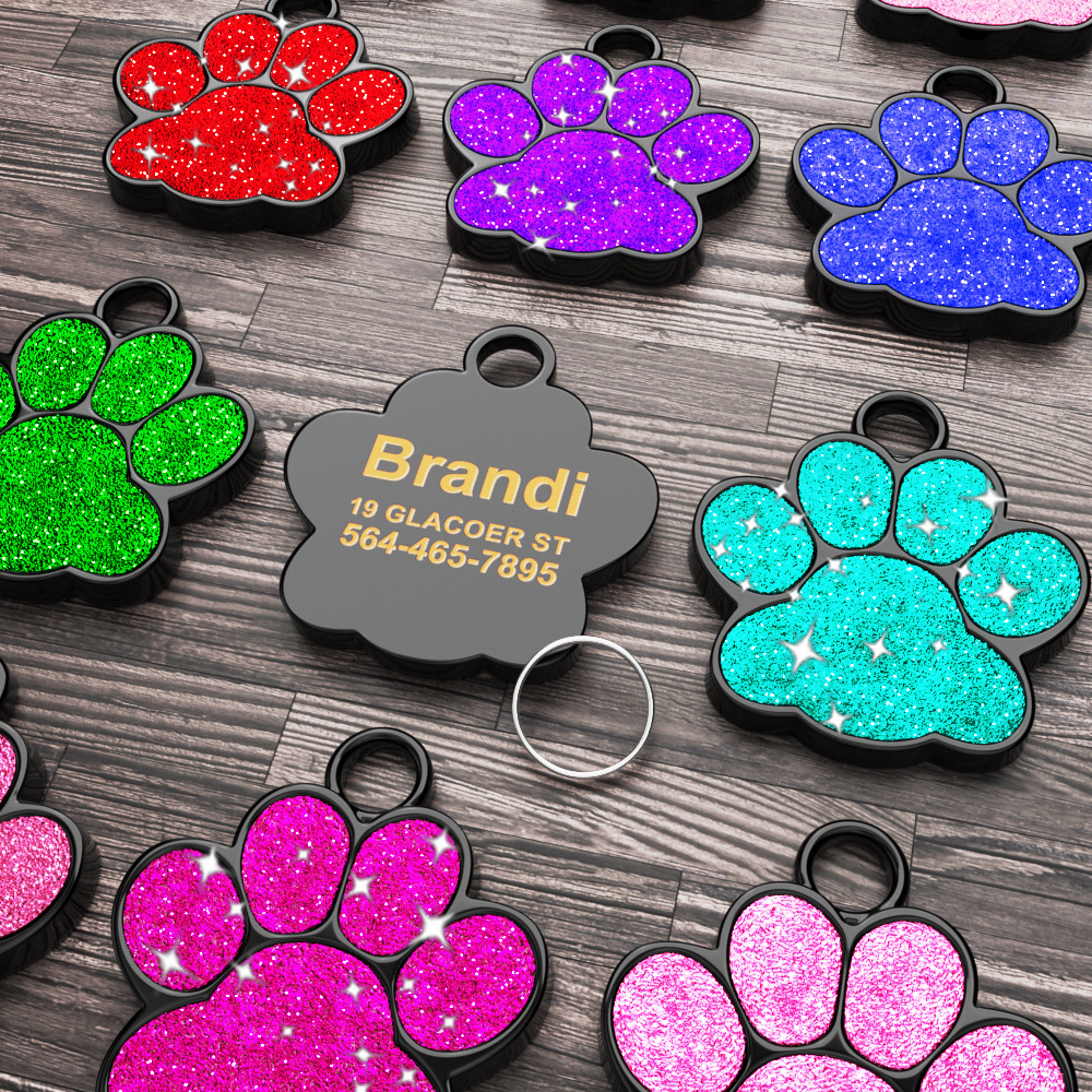  30PCS Blank Dog Tags for Engraving, Aluminum Dog Tags with Ring  for DIY Decorative Craft Pendant with Hole for Pet Dog Cat Name Phone  Number Metal Stamping Tags (Round, Rectangle, Oval