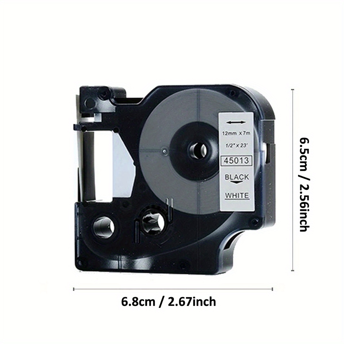 DYMO LabelManager cassette ruban D1 12mm x 7m Blanc/Transparent (compatible  avec les LabelManager et les LabelWriter Duo) - La Poste
