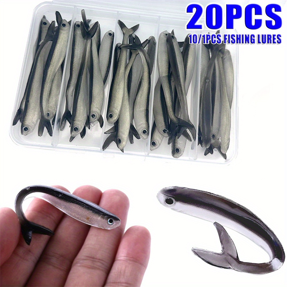 * 50PCS Paddle Tail Swimbaits, Soft Plastic Fishing Lures For Bass Trout  Crappie Walleye, Saltwater/Freshwater Fishing Lure