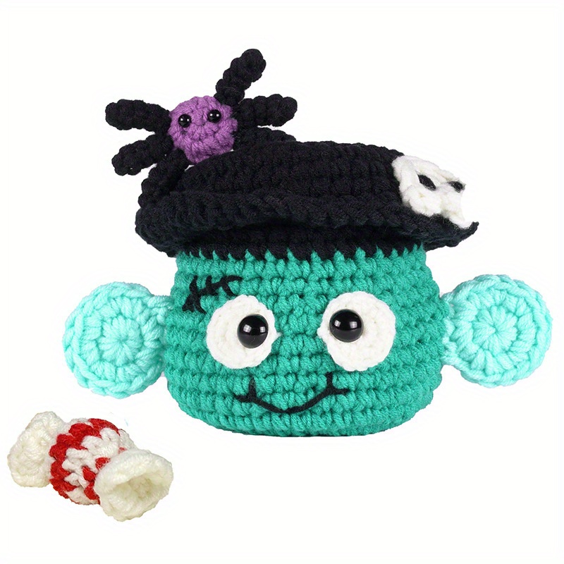 1set New English Manual Crochet Material Package Handmade Ornaments DIY  Halloween Dolls Gifts (crochet Markers, Needles And Other Small  Accessories, C