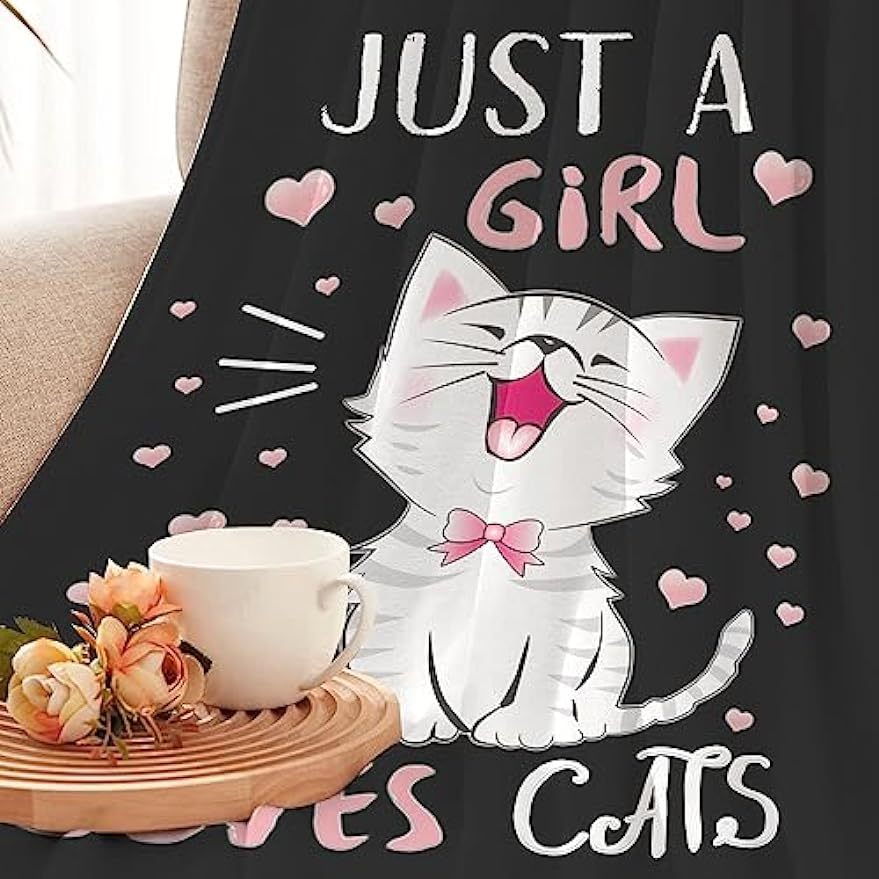 Cat Throw Blankets for Cat Lovers Cute Cat Blanket for Girls Women