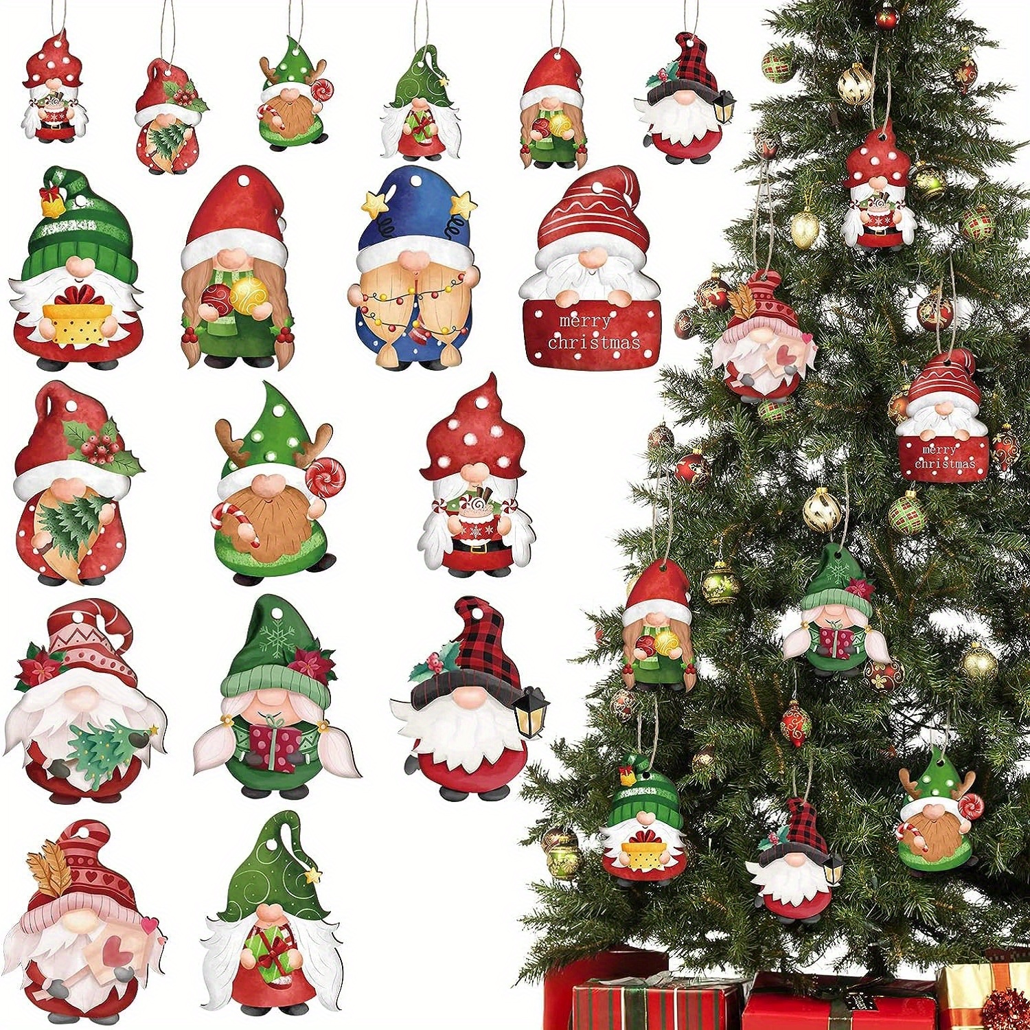 Natale Peluche Babbo Natale Gambe Elfi Corona Porta Albero di Natale  Appendere Prop Home Decor Regalo