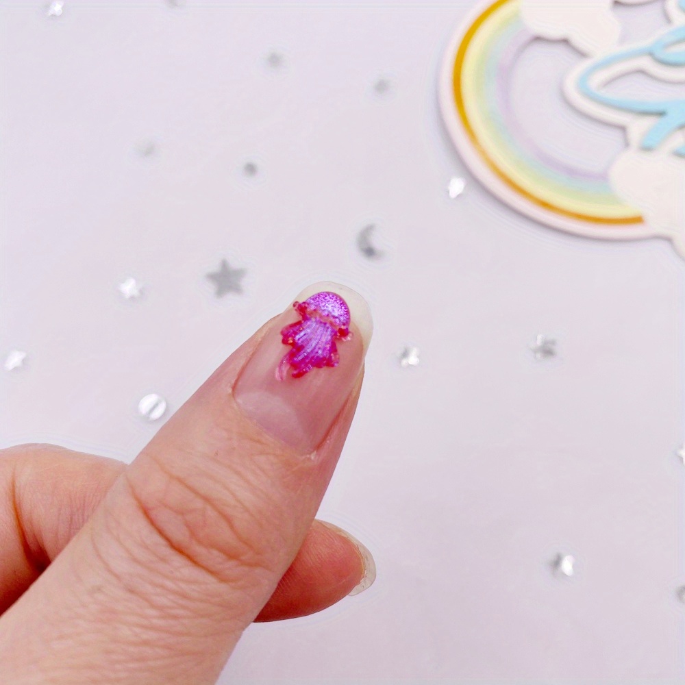 Mixed Resin Glitter Mini Cute Crystal Colorful Rosa - Temu