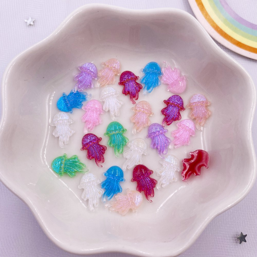 Mixed Resin Glitter Mini Cute Crystal Colorful Rosa - Temu