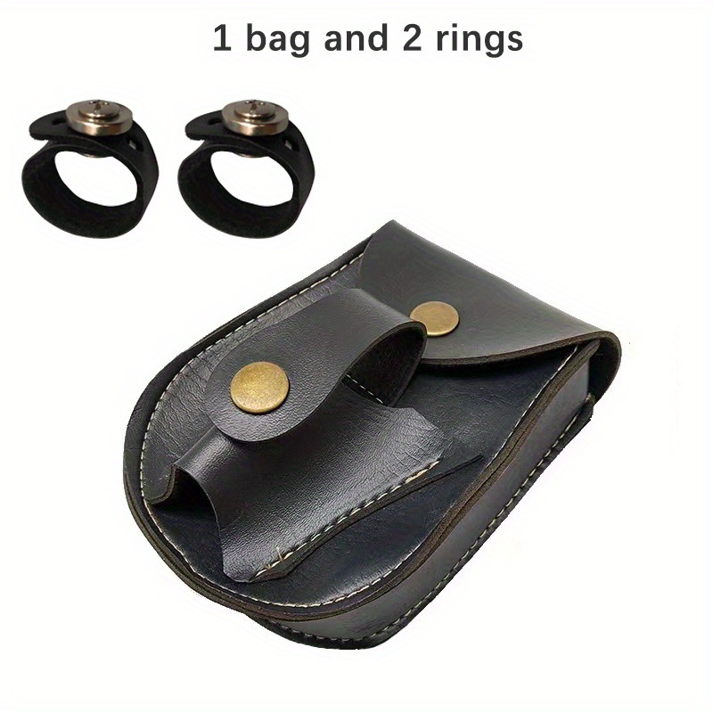 Premium Leather Slingshot Bag With Quick loading Magnet Ring - Temu