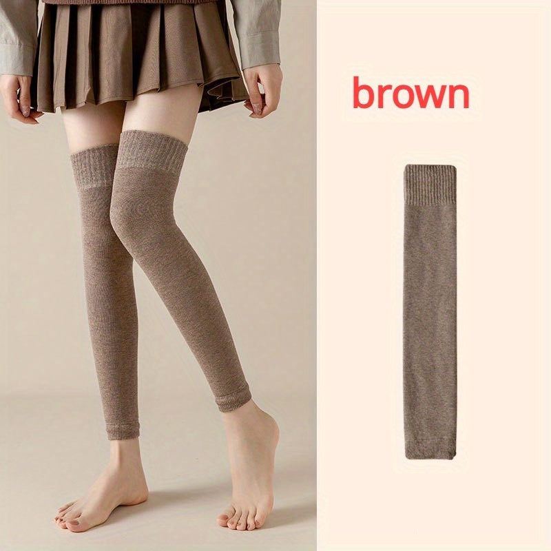 Thigh High Thermal Fall Winter Keep Warm Soft Comfortable - Temu Canada