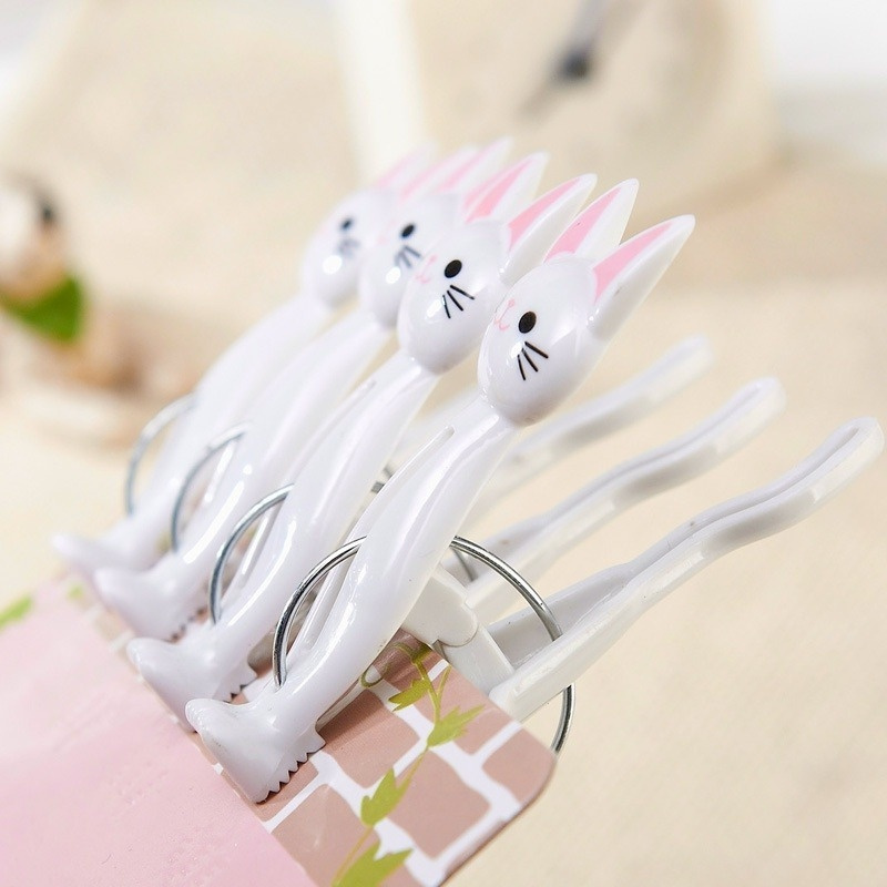 Creative Cat Cartoon Clip Strong Plastic Clothespin - Temu