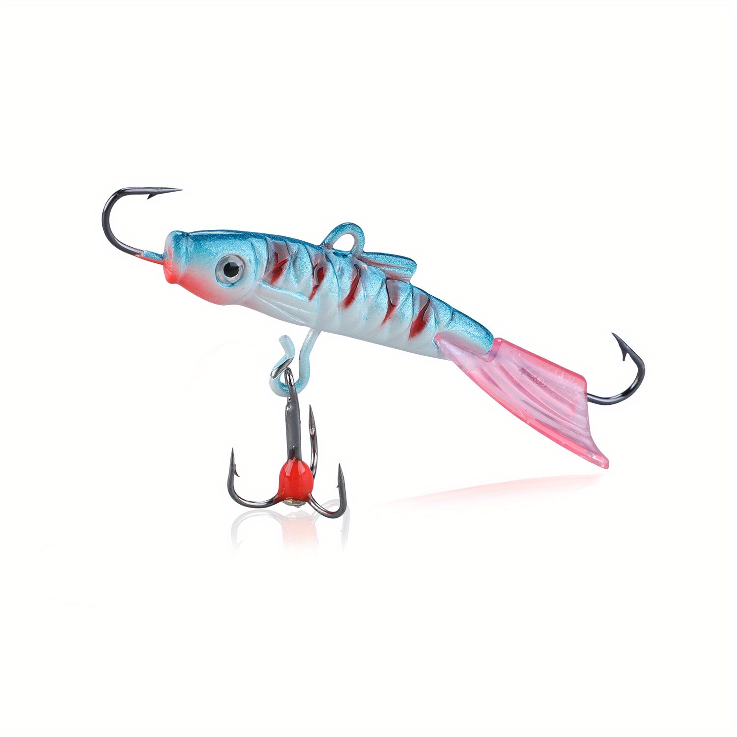 Ice Fishing Lure Treble Hooks Hard Bait Bass Pike Carp Perch - Temu Canada