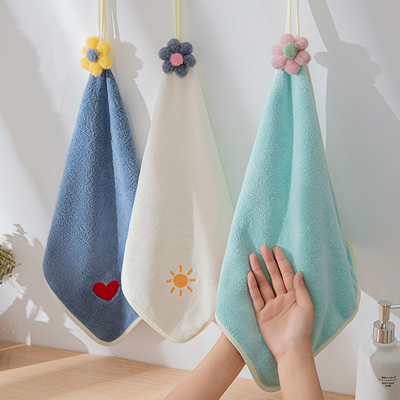 Hand Towel With Hanging Loop,cute Hand Towels With Hanging Loop